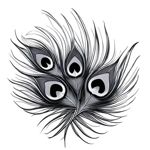 peacock feathers tattoo design idea