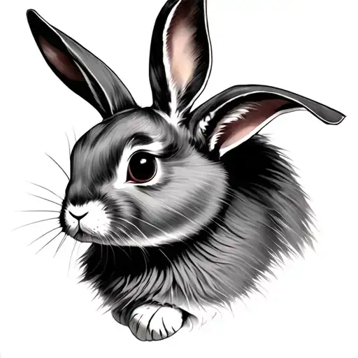 bad bunny tattoo design idea