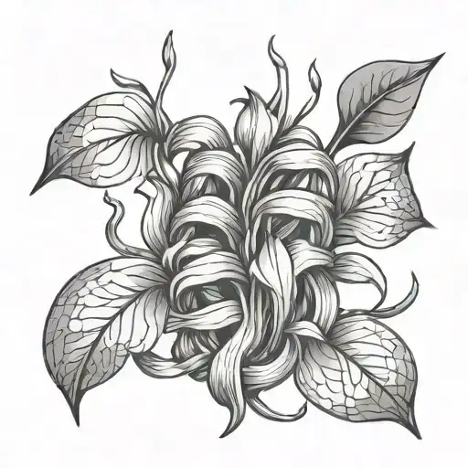 Bean Sprout with puzzle pieces forming tattoo design idea