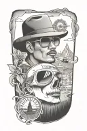travel themed tattoo tattoo design idea