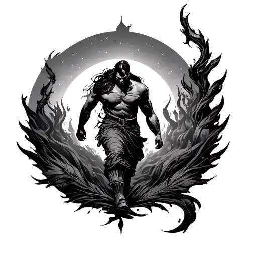 With strength and agility, we take firm steps and with flexibility, we overcome rough paths. Endurance is the ember of o tattoo design idea