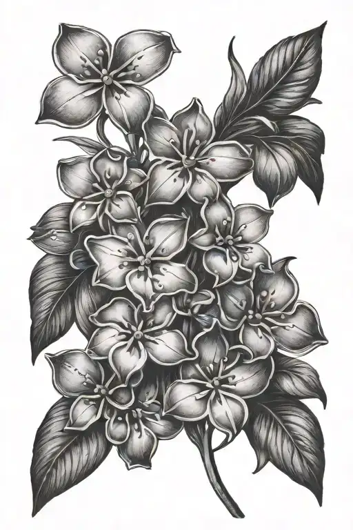 forget me nots tattoo design idea