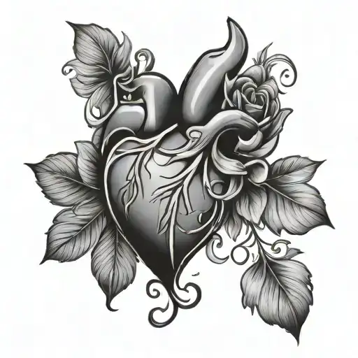 Healing Heart tattoo design idea