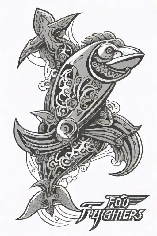 foo fighters tattoo design idea