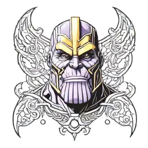 Thanos tattoo design idea
