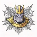 Thanos tattoo design idea