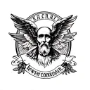 Catholic American tattoo design idea