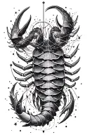 Constellation formed from combining scorpio gemini capricorn aquarius cancer and leo tattoo design idea