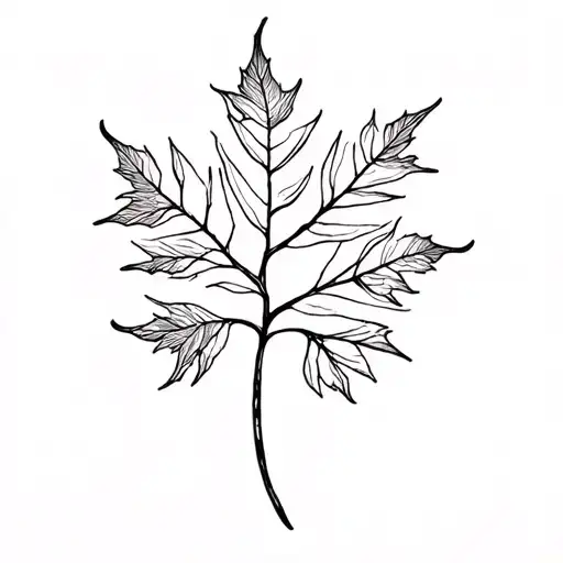 tattoo inspired by autumn season, including a mapple tree leaf tattoo design idea