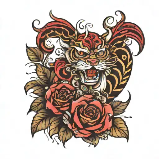 Shading filling tattoo design idea