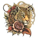 Shading filling tattoo design idea