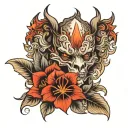 Shading filling tattoo design idea