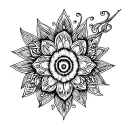 Psychedelic tattoo design idea