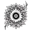 Psychedelic tattoo design idea