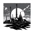 Refinery tattoo design idea