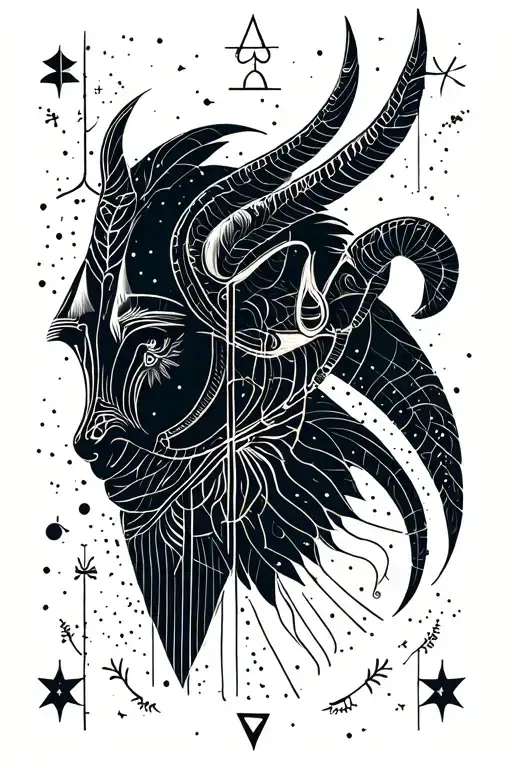libra virgo aries scorpio sign in one theme fine line with details  tattoo design idea