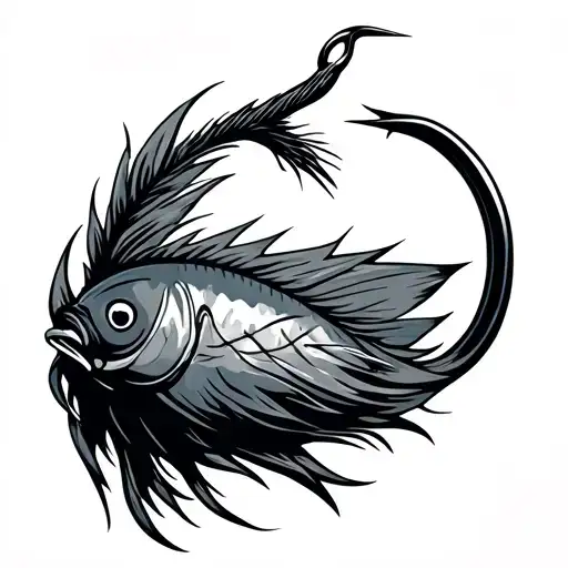 Fishing Hook tattoo design idea