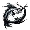 Fishing Hook tattoo design idea