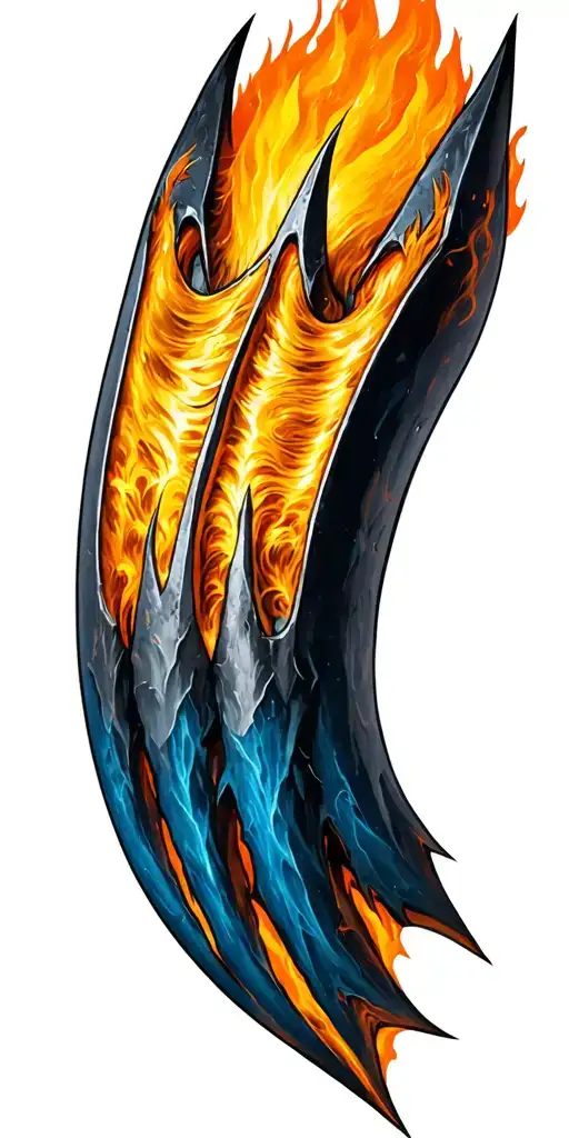Wolverine claw tattoo design idea