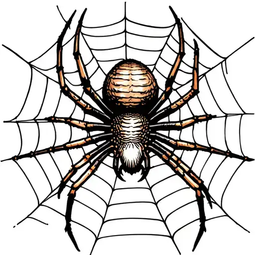 spider and web tattoo tattoo design idea