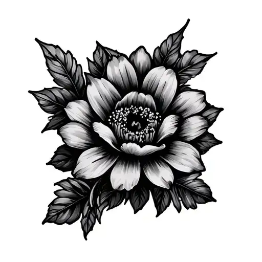 birthday month flowers may October july tattoo design idea