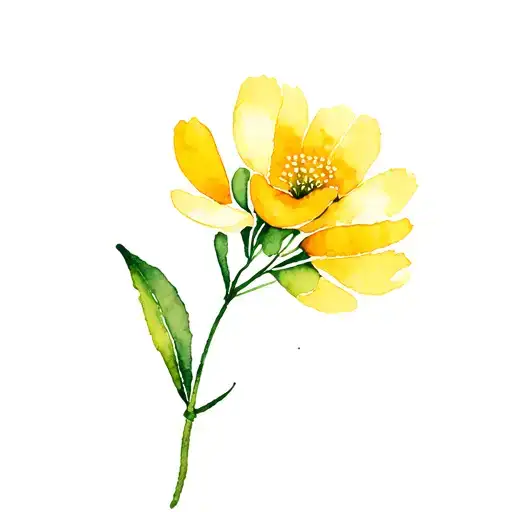 Mimosa tattoo design idea