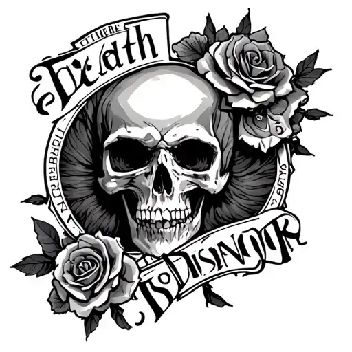 Death Before Dishonor tattoo design idea
