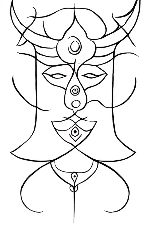 vishnu mahesh triology tattoo design idea