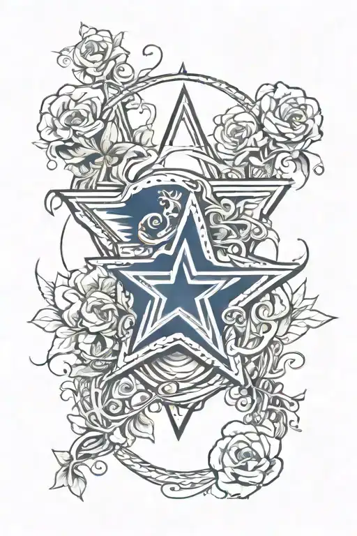 memorial for Dad, Dallas cowboys and bud light beer tattoo design idea