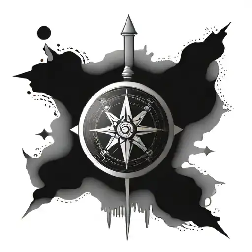 Nordic compass, self improvement tattoo design idea