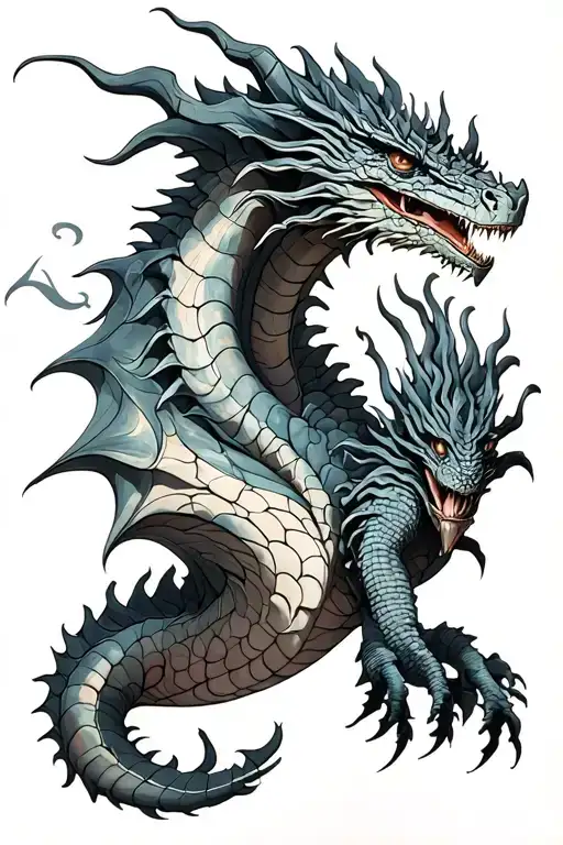 Balerion THE BLACK DREAD tattoo design idea