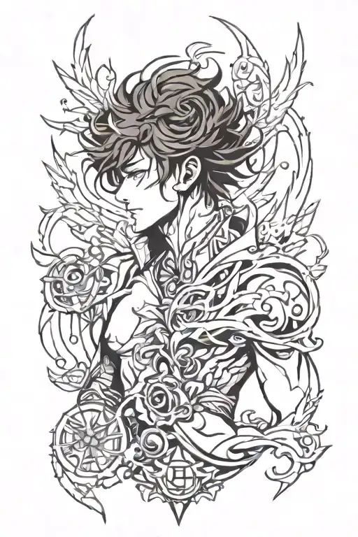 Solo Leveling Igris tattoo design idea