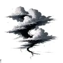 Dark Clouds tattoo design idea