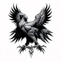Viking Crow tattoo design idea