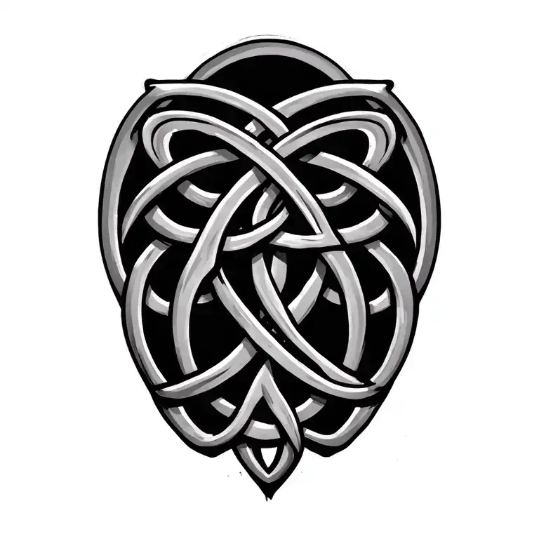 celtic knot tattoo design idea