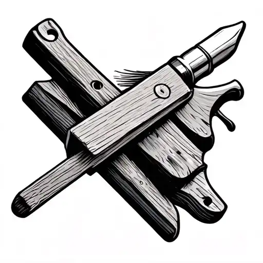 Carpentry tattoo design idea