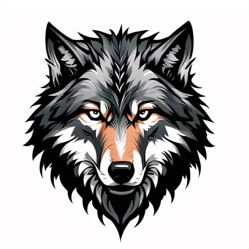 nordic, odin, nature, wolf tattoo design idea