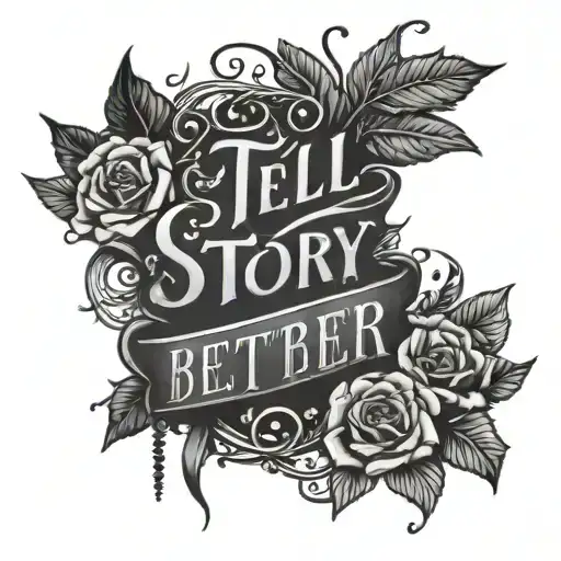  “Tell that story better than it’s ever been told before” -James Hart in cursive tattoo design idea