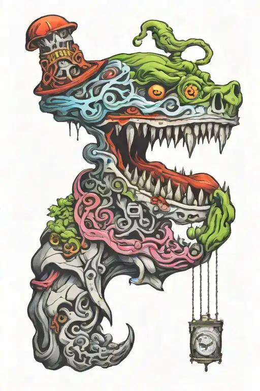 suicide is a joke tattoo design idea