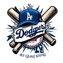 At Dodgers tattoo design idea
