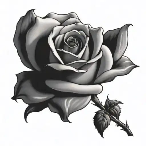 book open rose tattoo design idea