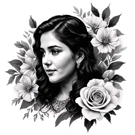 Memorial Portrait tattoo design idea