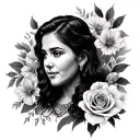 Memorial Portrait tattoo design idea