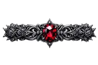 red ruby, digital, jewelry tattoo design idea