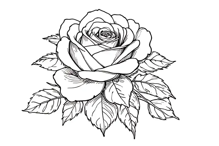 march 12 2021 in roman numerals with a rose  tattoo design idea