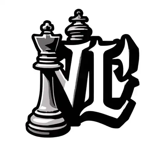 "VL.  Stay strong and humble " "knight chess piece with stay strong and humble underneath it tattoo design idea