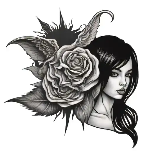 lost soul tattoo design idea