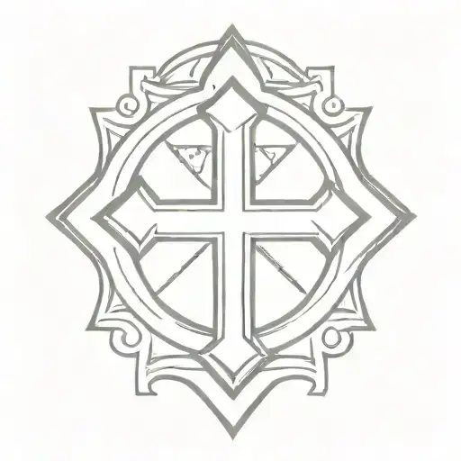 templar Cross tattoo design idea