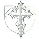 templar Cross tattoo design idea