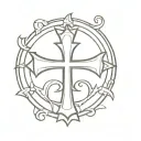 templar Cross tattoo design idea